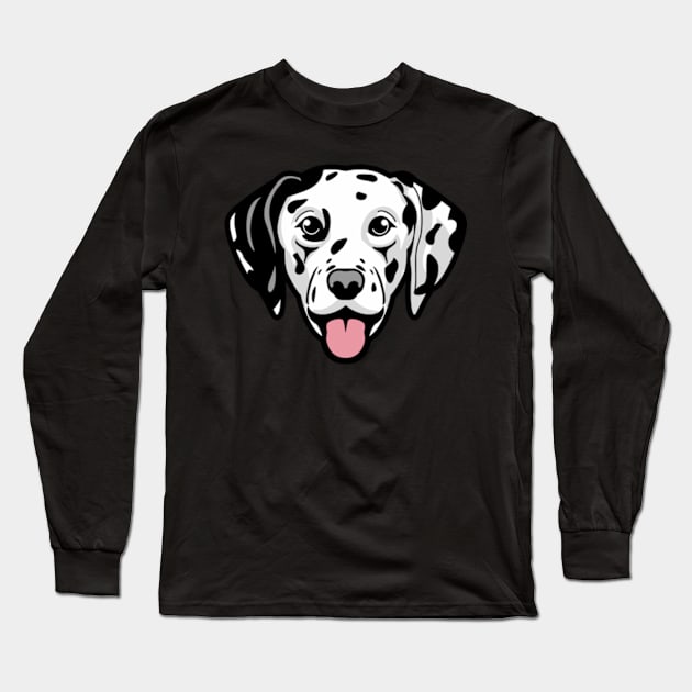 Dalmatian dog firefighter dog Long Sleeve T-Shirt by Karley’s Custom Creations